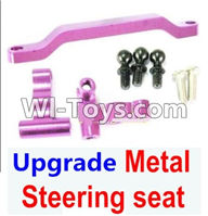 Wltoys A949 Parts-Ugrade Metal Steering seat-Purple,Wltoys A949 RC Car Parts ,Wltoys 1/18 rc Truck and rc racing car Replace Parts